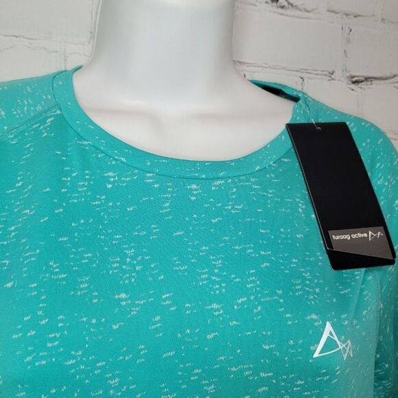 Women's Seamless Dry Active Workout Tee Large - Picture 2 of 5